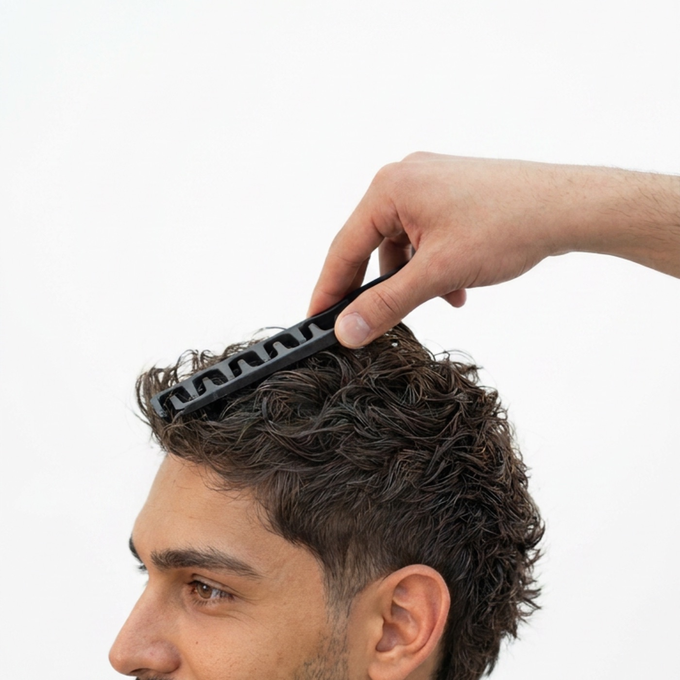 Styling mit dem Blue Carbon TexComb