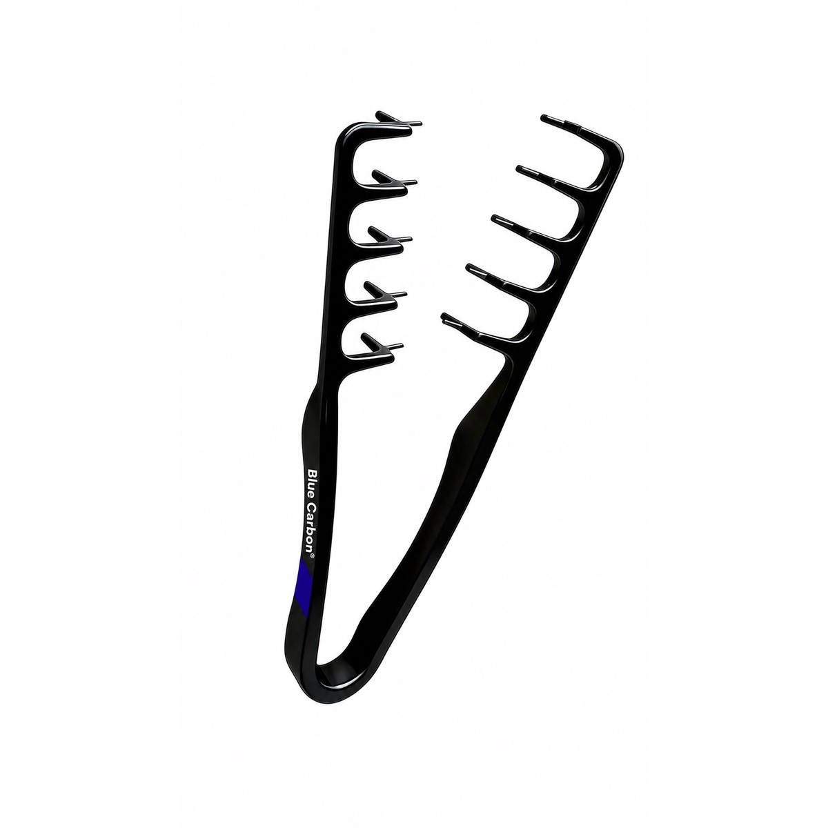 Blue Carbon TexComb, Lockenkamm mit Doppelzinken für Volumen